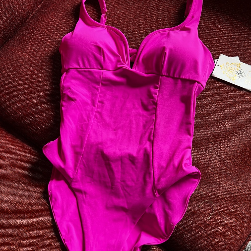 Vibrant Pink One-Piece Swimsuit